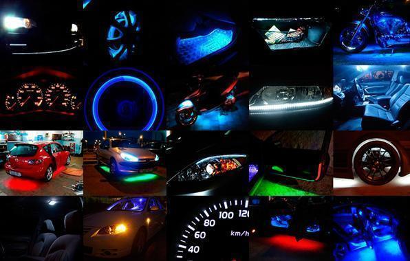 Светодиоды для авто. внутреннее и внешнее LED освещение в автомобили.